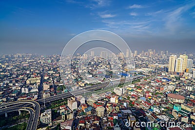 Manila Skyview Editorial Stock Photo