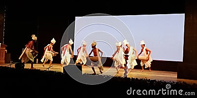 manipuri traditional dance programme Editorial Stock Photo