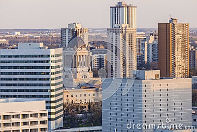 Manitoba Legislative Building in Winnipeg Stock Photo