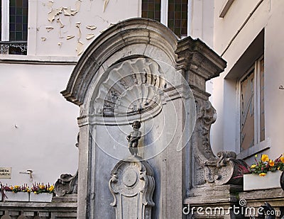 Manneken Pis in Brussels. Belgium Stock Photo