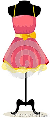 mannequin with dress Vector Illustration