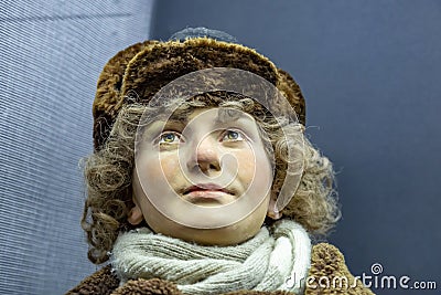 A mannequin stylized as a World War II exhibit in a museum Editorial Stock Photo
