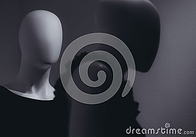 Mannequins in stores. Dolls Stock Photo