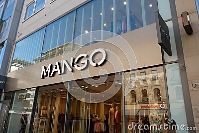 Mango clothing store exterior Editorial Stock Photo