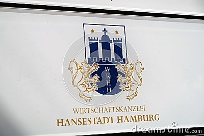 Wirtschaftskanzlei Hansestadt Hamburg Editorial Stock Photo