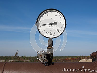 Manometer Stock Photo