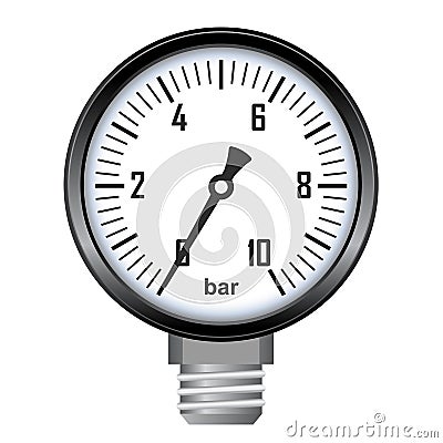 Manometer gauge vector icon Vector Illustration