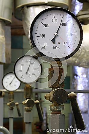 Manometer pressure Stock Photo