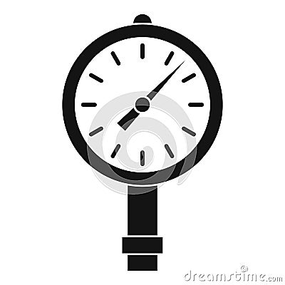 Manometer or pressure gauge icon simple Vector Illustration