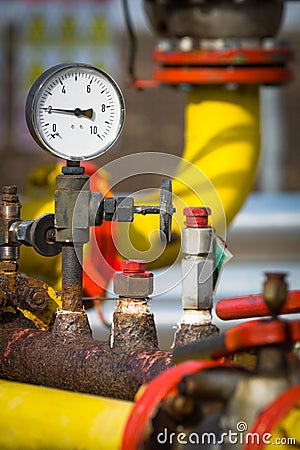 Manometer pressure Stock Photo