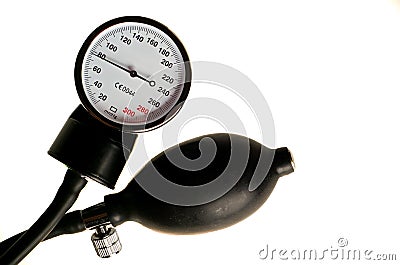 Manometer from the tonometer Stock Photo