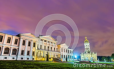 Palace and Church at Dubrovitsy in Podolsk, Russia Stock Photo