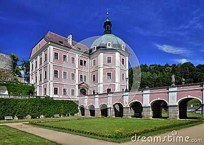 Manor hause Becov nad Teplou Stock Photo