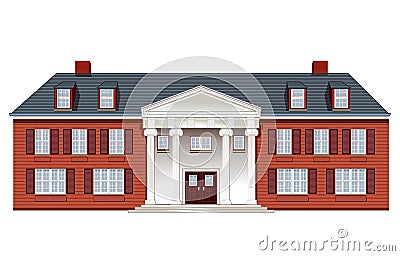 Manor house Vector Illustration