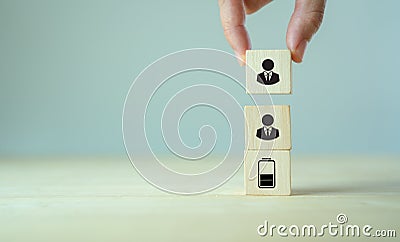 Manpower planning and management Stock Photo