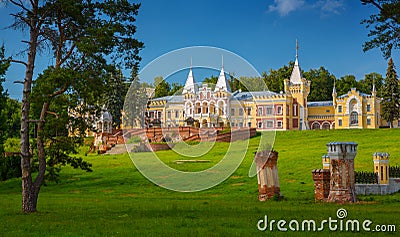 Mansion of baron Von Dervis in village Kiritzi, Russia, 1889-190 Stock Photo