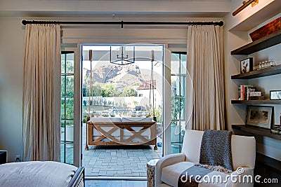 Mansion Home Patio Bedroom Suite Stock Photo