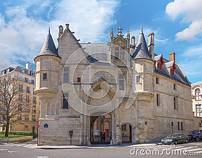 Mansion Hotel de Sens in Paris Editorial Stock Photo