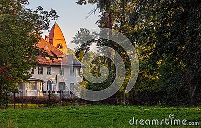 Mansion of R.F. Meltzer on Kamenny Island Stock Photo