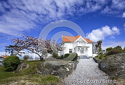 Mansion at Styrso, Bohuslan Coast, Sweden Stock Photo