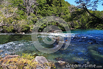 Manso River - Patagonia - Argentina Stock Photo