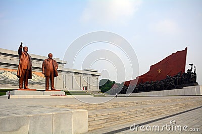 Mansudae Monument, Pyongyang, North-Korea Stock Photo