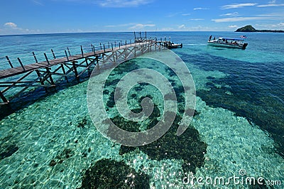 Mantanani Islands Editorial Stock Photo