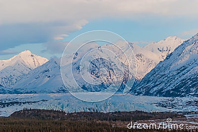 Mantanuska Glacier Stock Photo