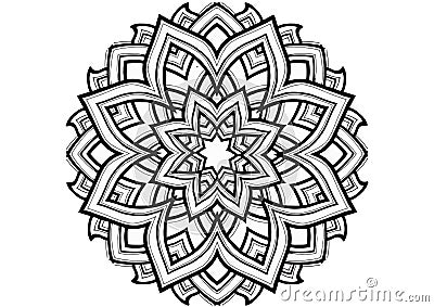 Mantra Mandala, The Sun Vector Illustration