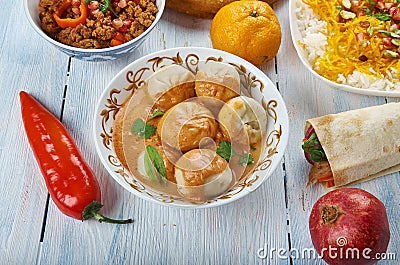 Afghani Mantu Stock Photo