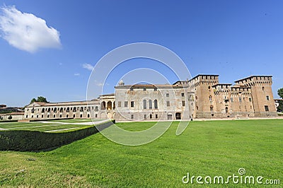 Mantua, Palazzo Ducale and castle Stock Photo