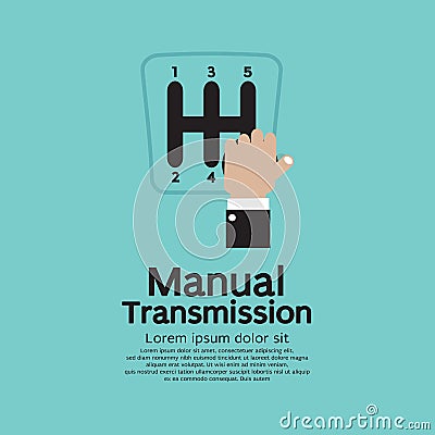 Manual Transmission. Vector Illustration