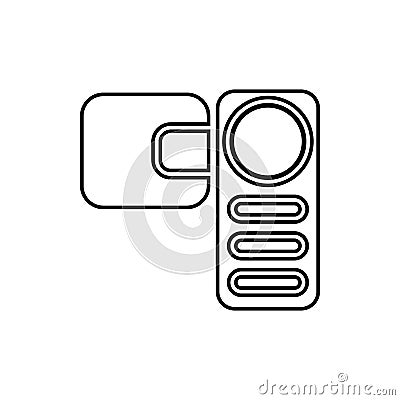 manual video camera icon. Element of Media for mobile concept and web apps icon. Thin line icon for website design and development Stock Photo