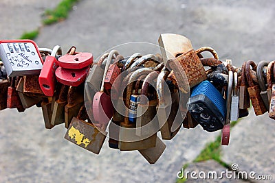 Many castles in the name of love Stock Photo