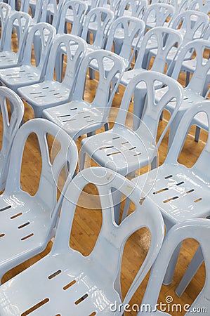 Many chairs Stock Photo