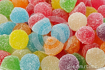 Many colorful gummy candy Stock Photo