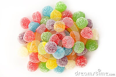 Many colorful gummy candy Stock Photo