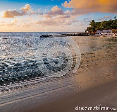 The many colors of Caribbean sunset Editorial Stock Photo