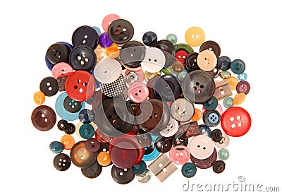 Many-coloured buttons Stock Photo