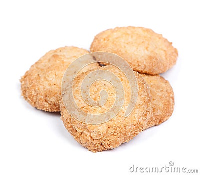 Many cookies isolated Stock Photo