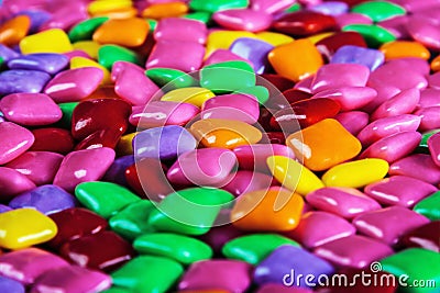 Many different colors chewing gum background. Buble gum Stock Photo