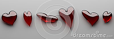 Many different heart shape Stock Photo