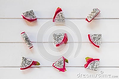 dragon fruits for background Stock Photo