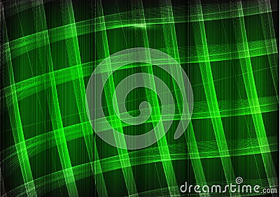 Many fine lines on a green background Stock Photo