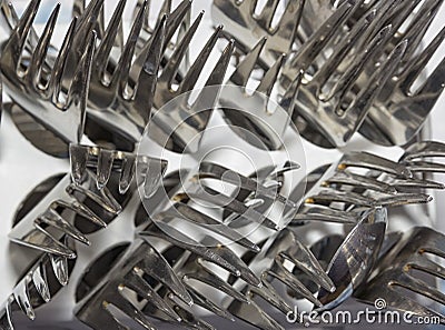 Many forks Stock Photo