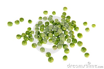 Many green peas Stock Photo