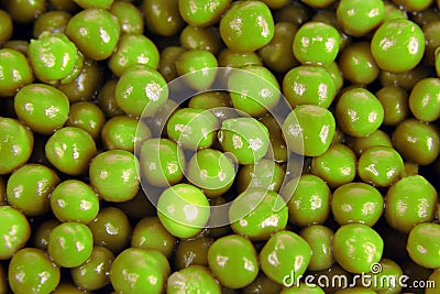 Many of green peas close up Stock Photo