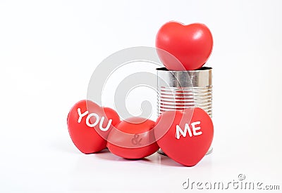 Many Hearts with Stock Photo