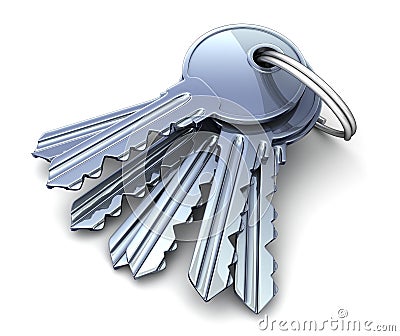Many keys Stock Photo