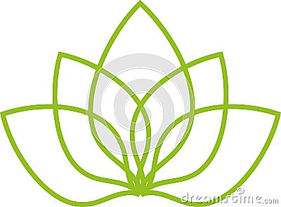 Many leaves, plant, wellness and naturopaths logo Stock Photo